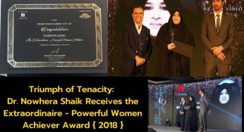 Triumph of Tenacity: Dr. Nowhera Shaik Receives the Extraordinaire – Powerful Women Achiever Award